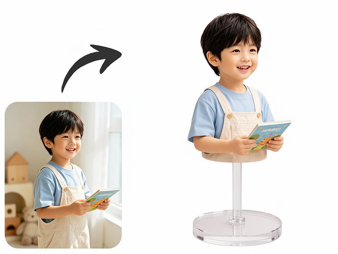 Children Style Figurine – Custom 3D Portrait From Your Photo
