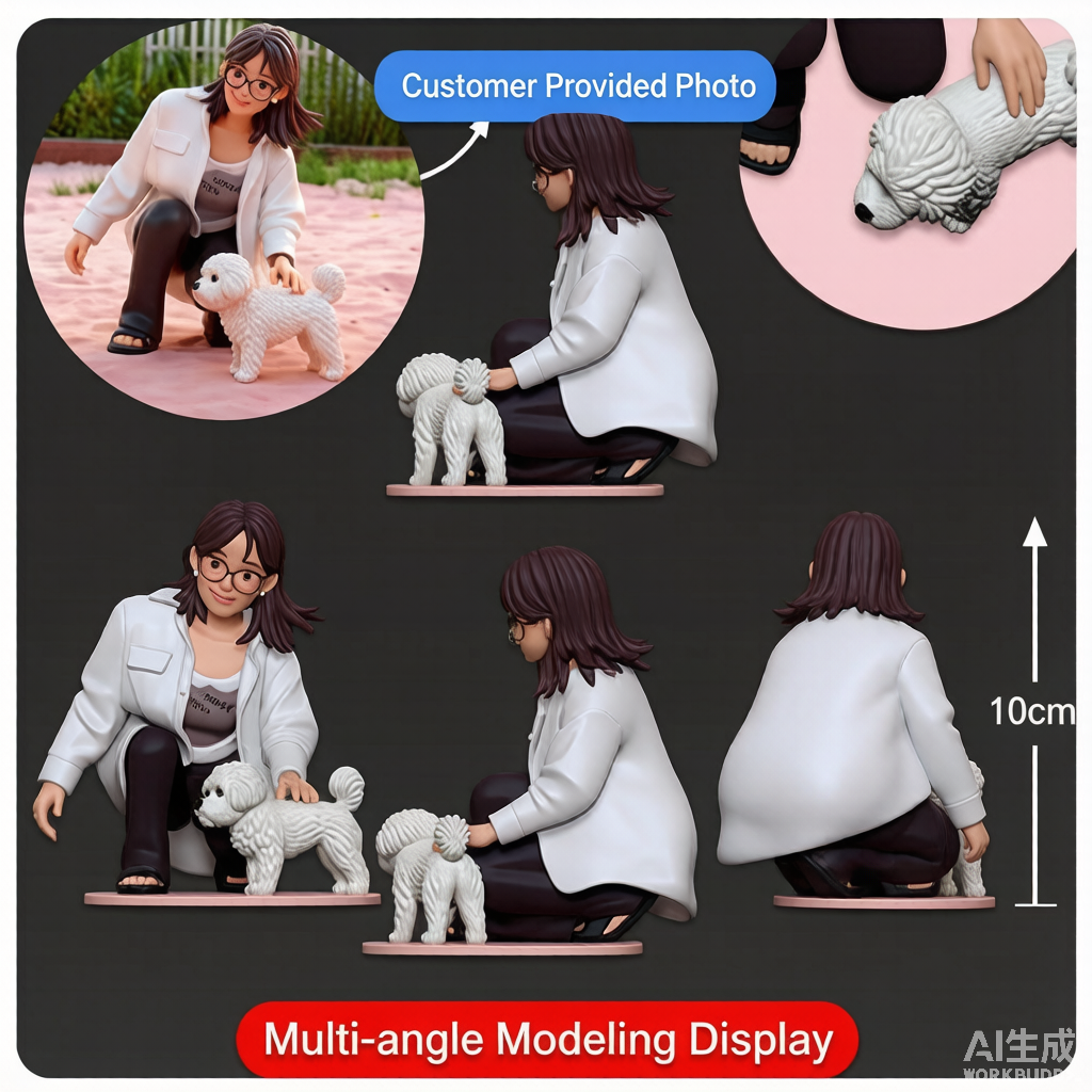Lifestyle Style Figurine – Custom 3D Portrait From Your Photo