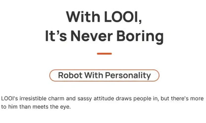 Hot Selling Looi Robot AI Intelligent Robot for Phone Accompany Desk Toy
