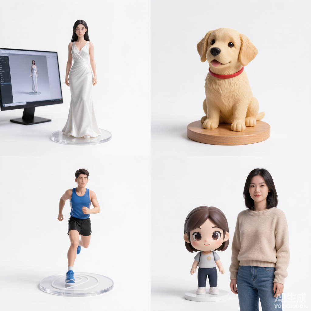 Mixed Style Figurine – Custom 3D Portrait From Your Photo