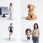 Mixed Style Figurine – Custom 3D Portrait From Your Photo
