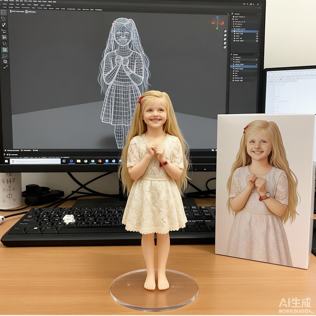 Children Style Figurine (New) - Custom 3D Portrait From Photo