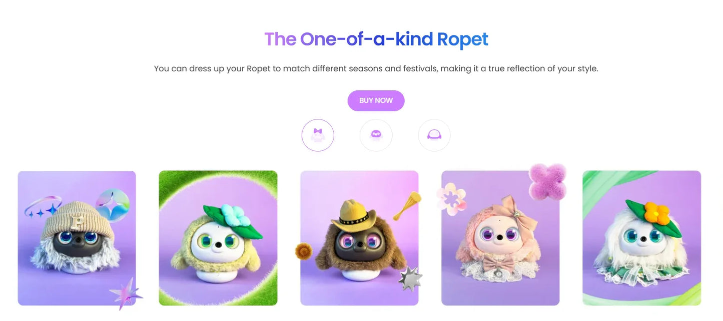 Kamomo Ropet Pro Smart Robot Companion Emotional Interaction Desktop Face Recognition Touch Sensing Growth-Type Smart Pet Toy