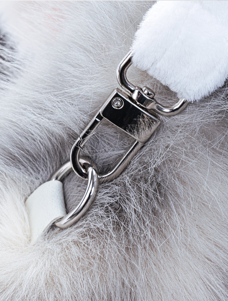 Simulated Meteorite Border Collie Dog Soft Lightweight Bag Cute Funny Plush Toy Backpack Filled PP Cotton for Unisex