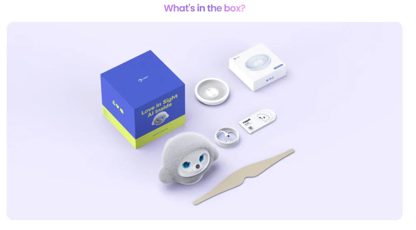 Kamomo Ropet Pro Smart Robot Companion Emotional Interaction Desktop Face Recognition Touch Sensing Growth-Type Smart Pet Toy