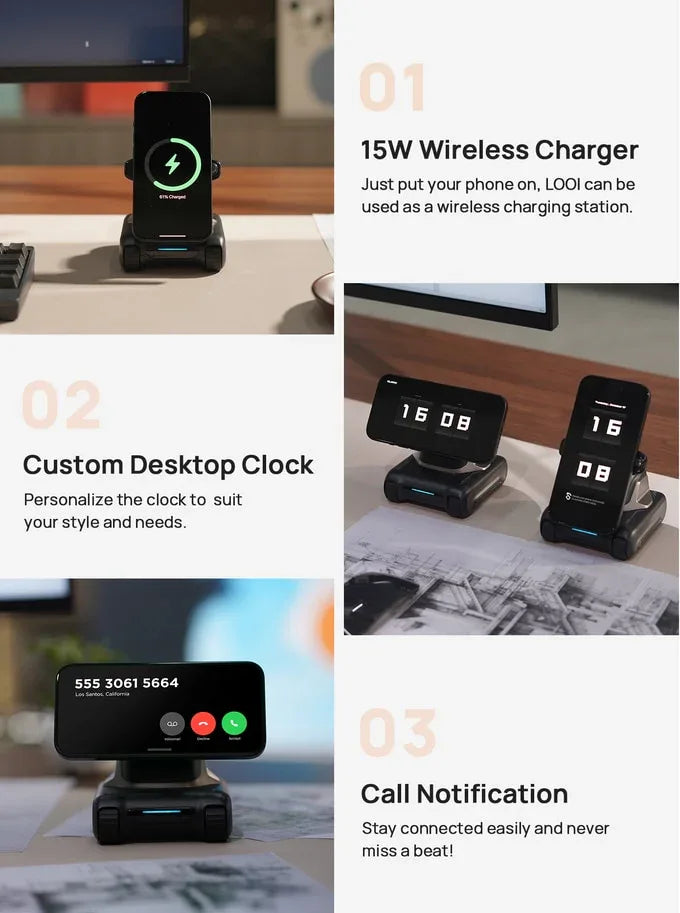 Hot Selling Looi Robot AI Intelligent Robot for Phone Accompany Desk Toy