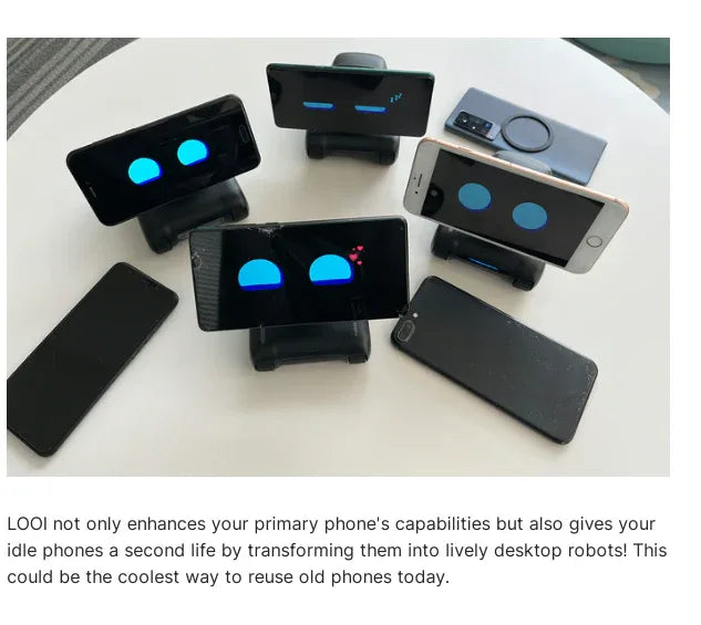 Hot Selling Looi Robot AI Intelligent Robot for Phone Accompany Desk Toy