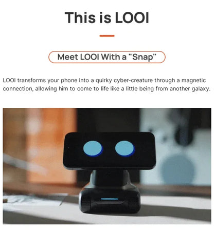 Hot Selling Looi Robot AI Intelligent Robot for Phone Accompany Desk Toy