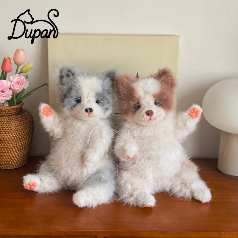 New Arrival Plush Adjustable Simulated Soft Plush Meteorite Border Collie Doll Cute Stress-Relieving Companionable Plush Toy