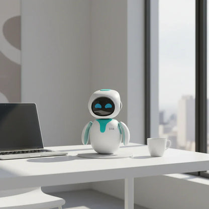 New Toys Emo Toy Robot a Interactive Intelligent Companion of Pet Robot Children Accompany Blue