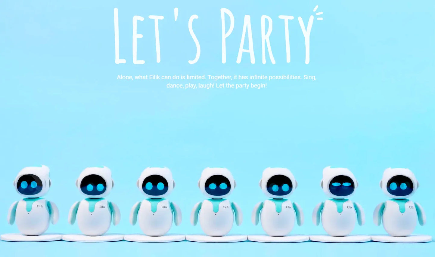 New Toys Emo Toy Robot a Interactive Intelligent Companion of Pet Robot Children Accompany Blue