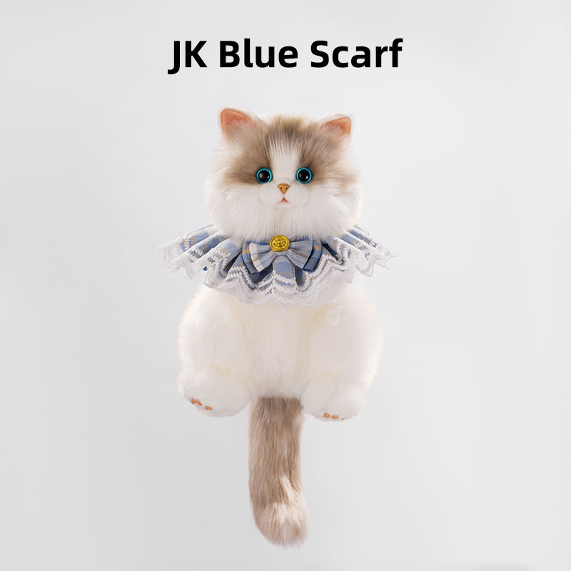 Convenient Medium Sitting Cat Simulation Cute Stylish Lifelike Plush Cat Backpack for Adults/Kids