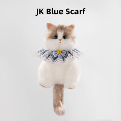 Convenient Medium Sitting Cat Simulation Cute Stylish Lifelike Plush Cat Backpack for Adults/Kids