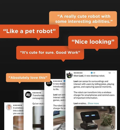 Hot Selling Looi Robot AI Intelligent Robot for Phone Accompany Desk Toy
