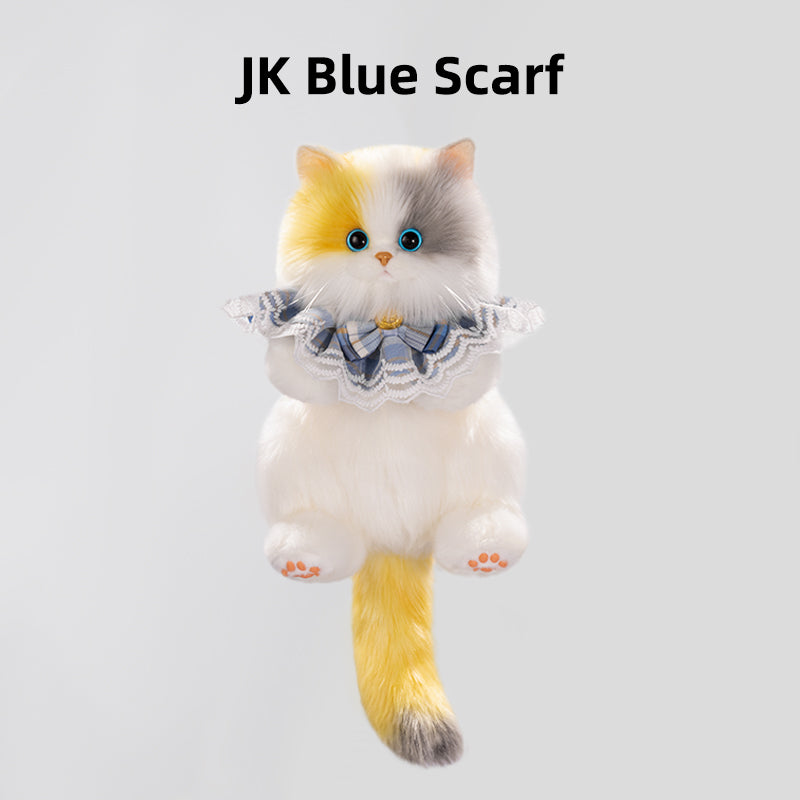 Convenient Medium Sitting Cat Simulation Cute Stylish Lifelike Plush Cat Backpack for Adults/Kids