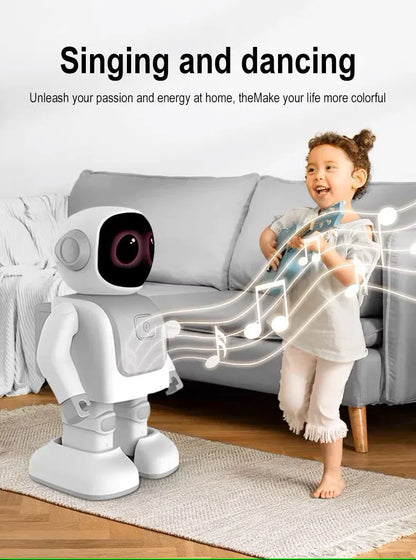 Popular Orange Dance Robot 2nd Gen Programming Educational Robot Companion Robots Voice Command for Kids Gifts