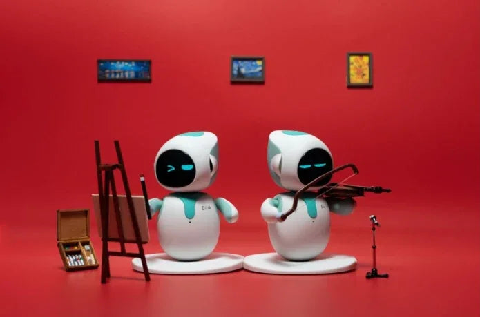 New Toys Emo Toy Robot a Interactive Intelligent Companion of Pet Robot Children Accompany Blue
