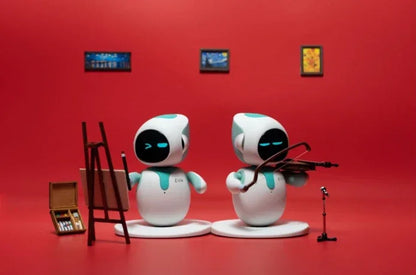New Toys Emo Toy Robot a Interactive Intelligent Companion of Pet Robot Children Accompany Blue