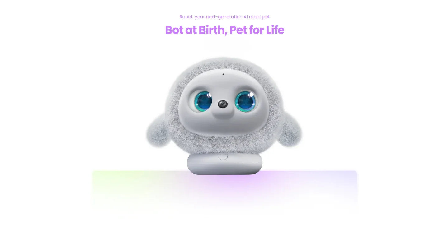 Kamomo Ropet Pro Smart Robot Companion Emotional Interaction Desktop Face Recognition Touch Sensing Growth-Type Smart Pet Toy