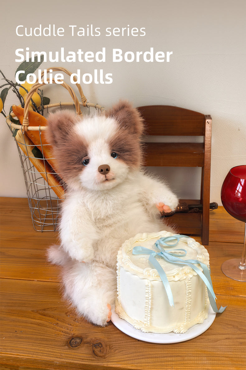 New Arrival Plush Adjustable Simulated Soft Plush Meteorite Border Collie Doll Cute Stress-Relieving Companionable Plush Toy