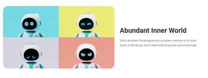New Toys Emo Toy Robot a Interactive Intelligent Companion of Pet Robot Children Accompany Blue