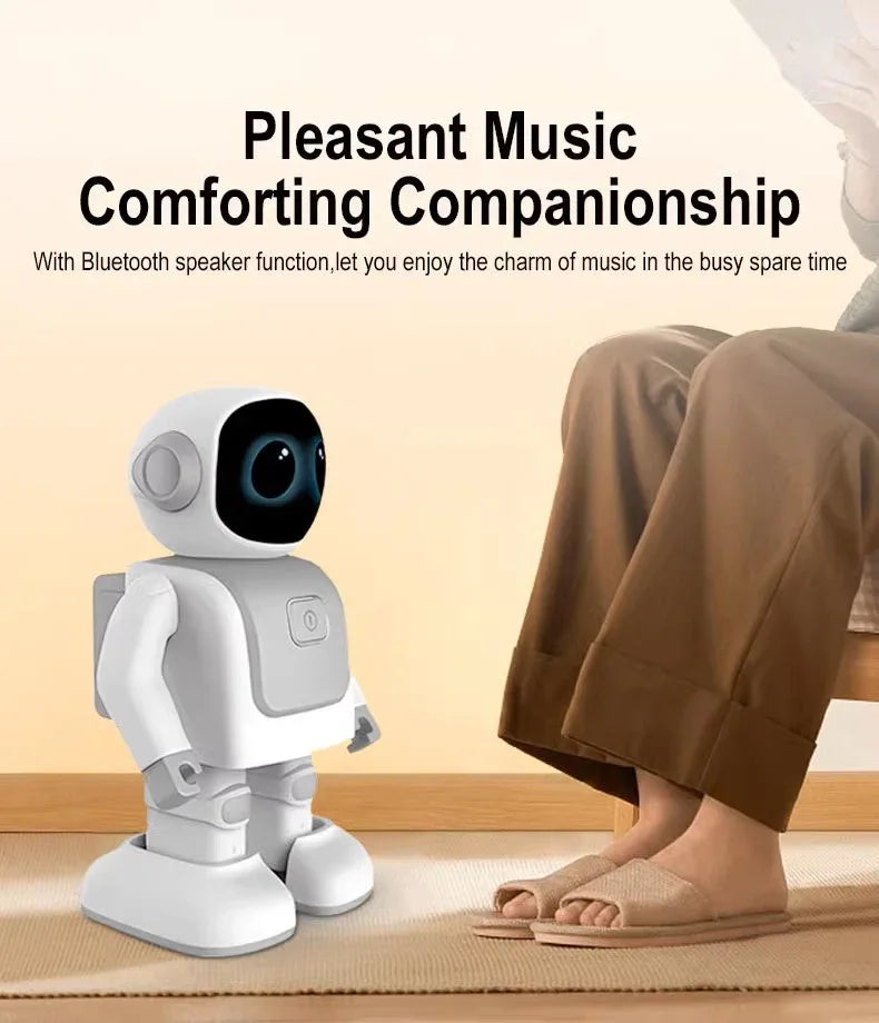 Popular Orange Dance Robot 2nd Gen Programming Educational Robot Companion Robots Voice Command for Kids Gifts