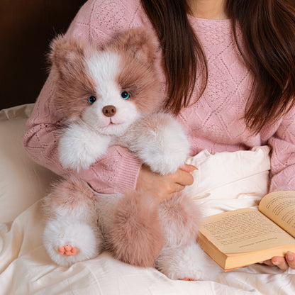 Simulated Meteorite Border Collie Dog Soft Lightweight Bag Cute Funny Plush Toy Backpack Filled PP Cotton for Unisex