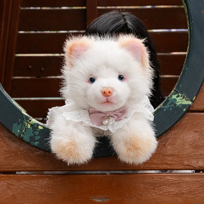 Simulated Chinese Chow Chow Dog Soft 3d Plush Backpacks Stitch Plush Toy with Removable Backpack