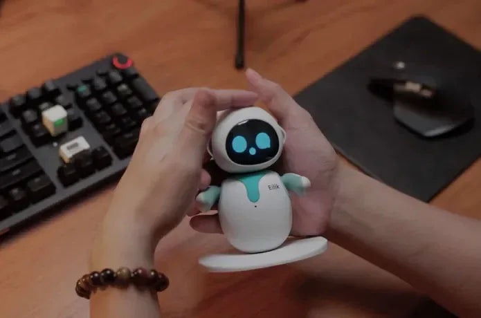 New Toys Emo Toy Robot a Interactive Intelligent Companion of Pet Robot Children Accompany Blue
