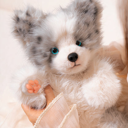 Simulated Meteorite Border Collie Dog Soft Lightweight Bag Cute Funny Plush Toy Backpack Filled PP Cotton for Unisex