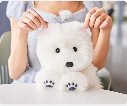 Dropshipping Gift West Highland Backpack Dog Doll Plush Toy Girls and Birthday Gifts