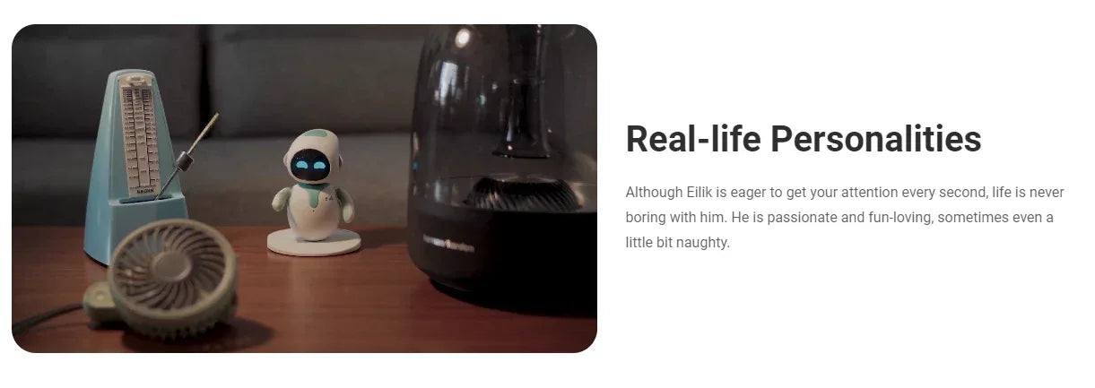 New Toys Emo Toy Robot a Interactive Intelligent Companion of Pet Robot Children Accompany Blue
