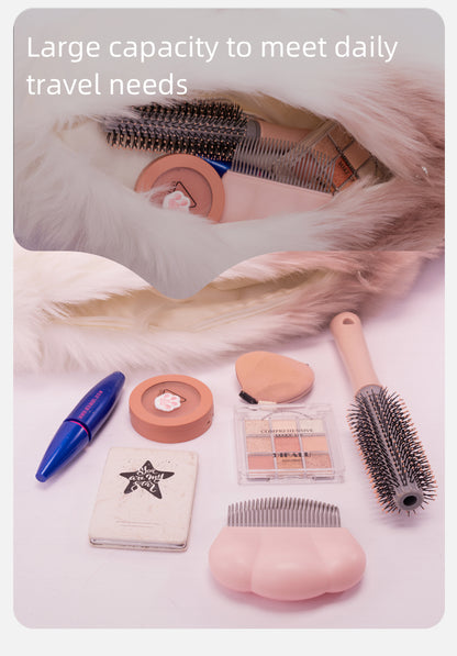 Soft Plush PP Cotton Filled Siamese Cat Animal Backpack Toys Adorable Cat Bag for Adults / Kids