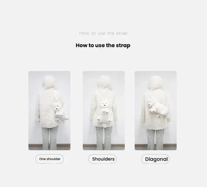 Dropshipping Gift West Highland Backpack Dog Doll Plush Toy Girls and Birthday Gifts