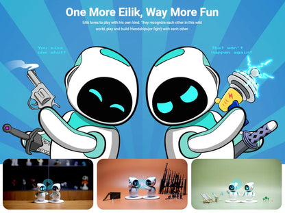 New Toys Emo Toy Robot a Interactive Intelligent Companion of Pet Robot Children Accompany Blue