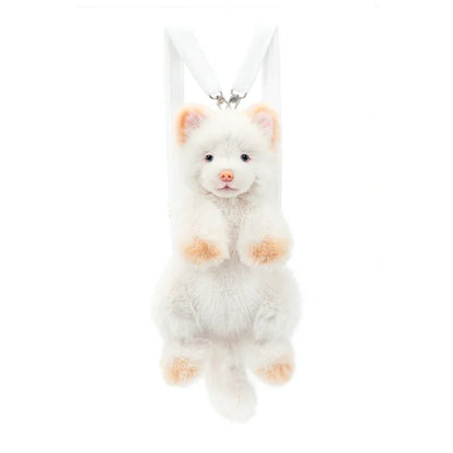 Simulated Chinese Chow Chow Dog Soft 3d Plush Backpacks Stitch Plush Toy with Removable Backpack