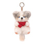 Realistic 1:1 Merle Border Collie Plush Keychain Polyester Fiber Lifelike Dog Bag Charm with Premium Silk Cotton Filling