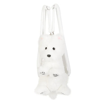 Dropshipping Gift West Highland Backpack Dog Doll Plush Toy Girls and Birthday Gifts