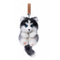Soft Simulated Dog Mini Plush Animal Keychain Pendant Cute Unique Dog Design Keychains/Bag Charm for Christmas Gift