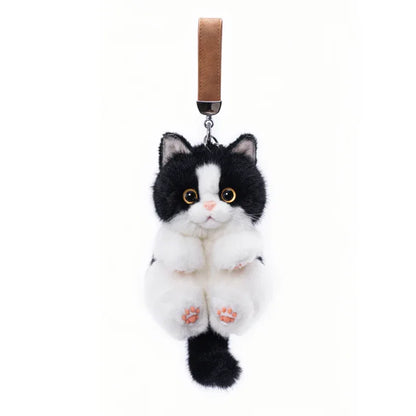 Soft Simulated Dog Mini Plush Animal Keychain Pendant Cute Unique Dog Design Keychains/Bag Charm for Christmas Gift