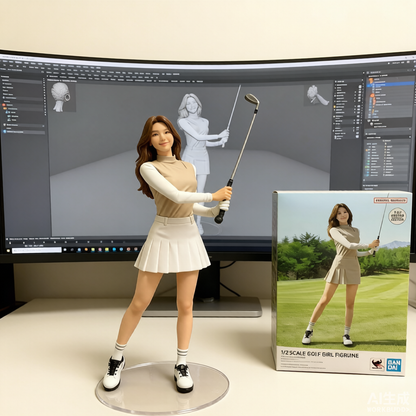 Custom Single Figurine – Asian Style (A) – 3D Portrait From Your Photo