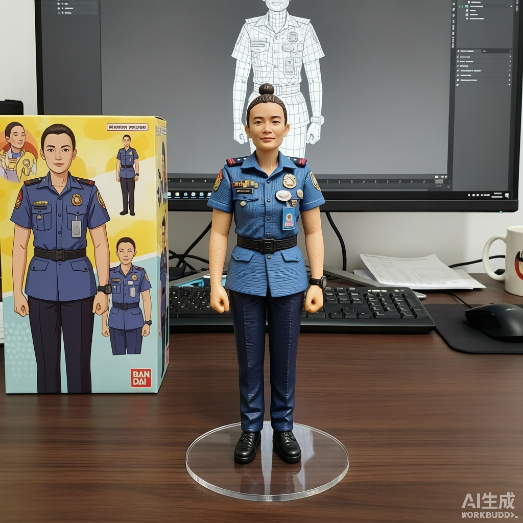 Custom Single Figurine – Western Style – 3D Portrait From Your Photo