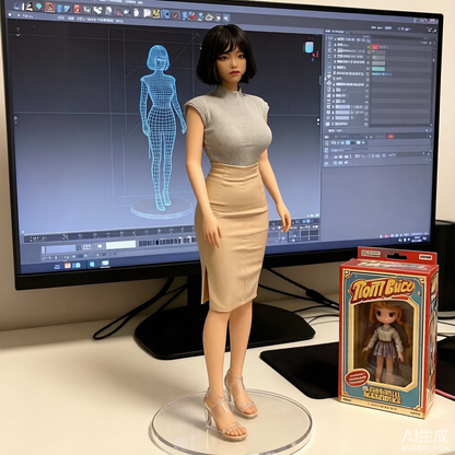Custom Single Figurine – Asian Style (A) – 3D Portrait From Your Photo