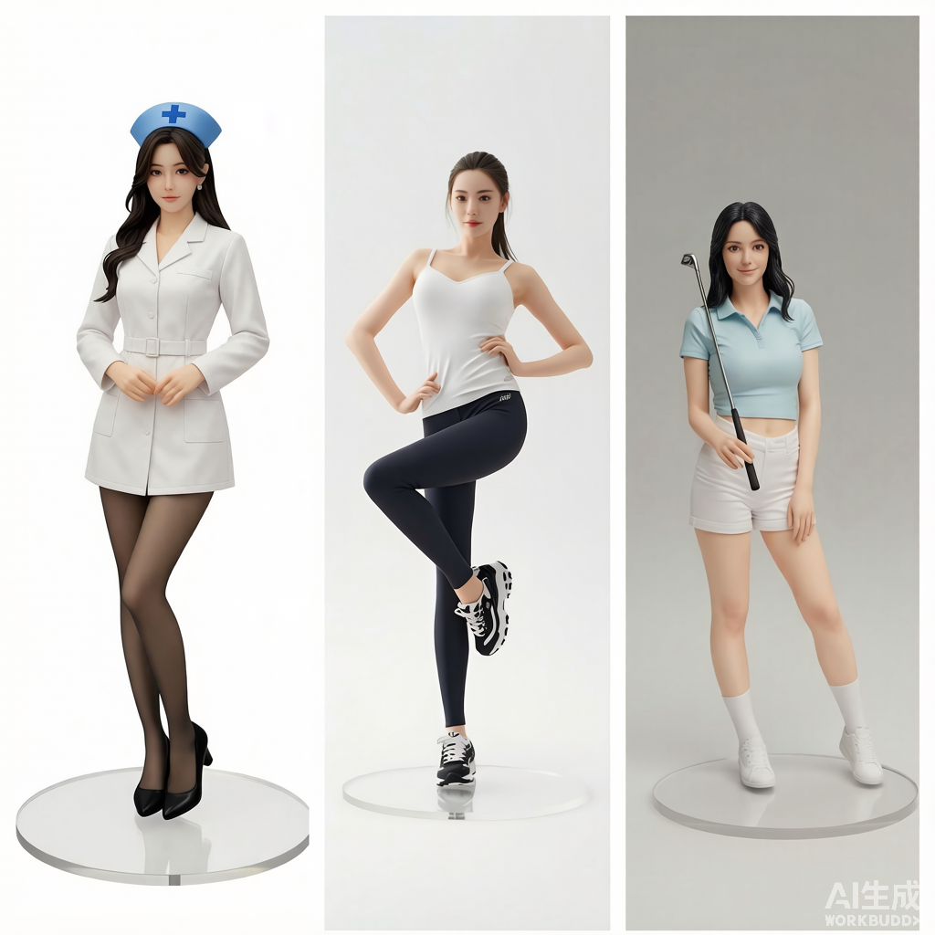 Custom Single Figurine – Asian Style (A) – 3D Portrait From Your Photo