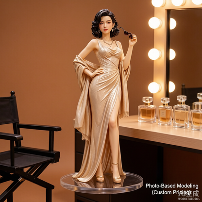 Custom Single Figurine – Asian Style (A) – 3D Portrait From Your Photo