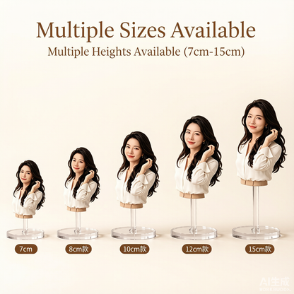 Half-Body Bust Figurine – Custom 3D Professional Portrait From Your Photo (Style A)