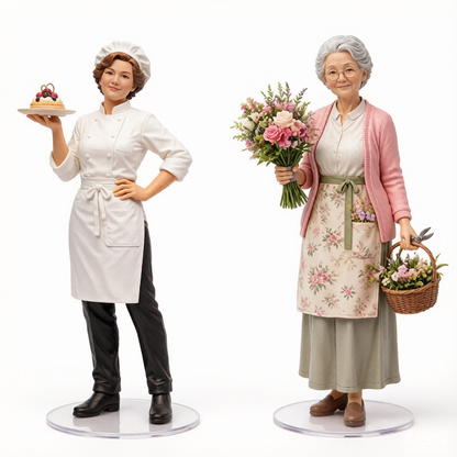 Custom Single Figurine – Asian Style (A) – 3D Portrait From Your Photo