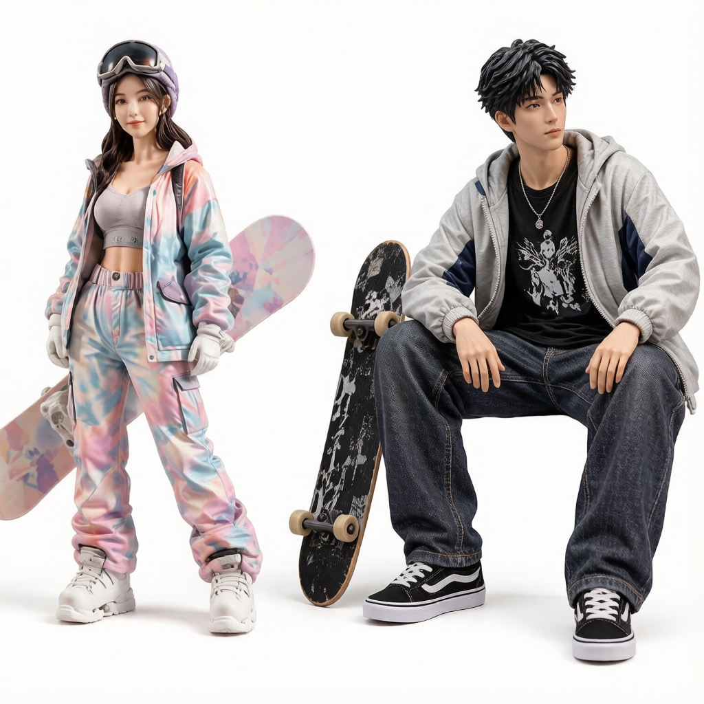 Custom Single Figurine – Asian Style (B) – 3D Portrait From Your Photo