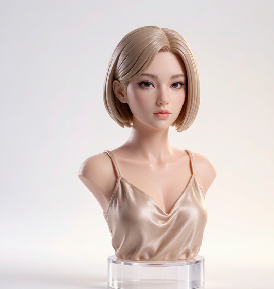 Half-Body Bust Figurine – Custom 3D Professional Portrait From Your Photo (Style A)