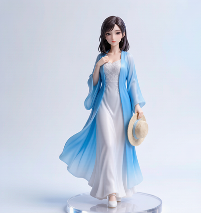 Custom Single Figurine – Asian Style (A) – 3D Portrait From Your Photo